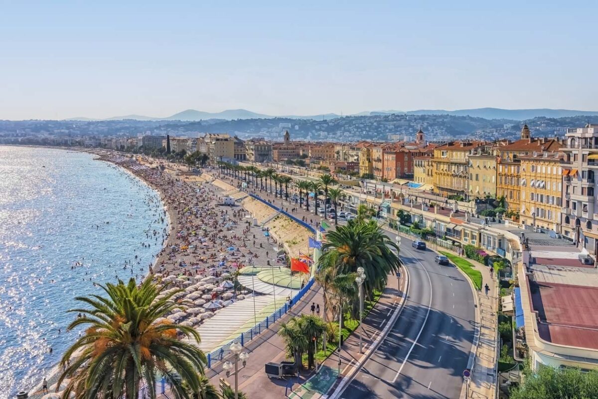 panorama sur la riviera de Nice