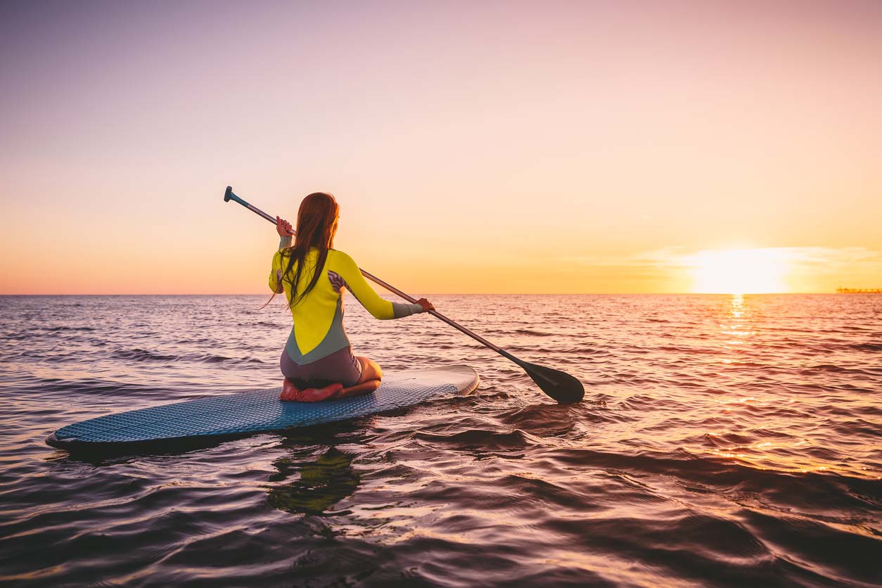 Paddle sur la méditerranée