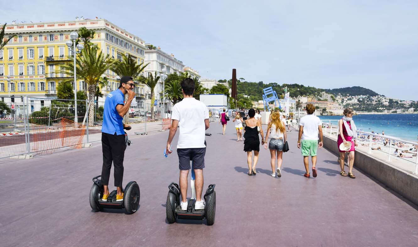 Segway sur la promenade des anglais