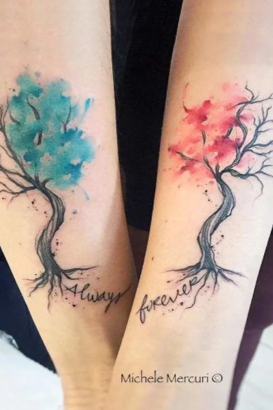 24 Tatouage Couple Arbres Et Mots Pinterest.jpg