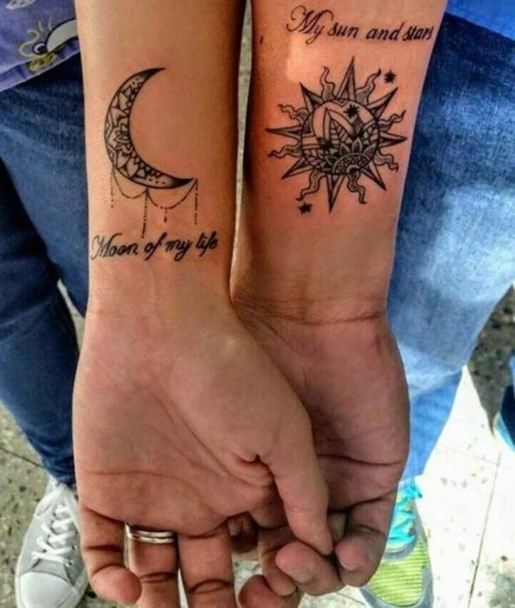 49 Tatouage Couple Mandala Soleil Et Lune Avec Phrases Pinterest.jpg