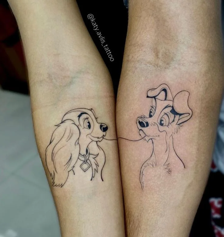 5 Tatouage Couple La Belle Et Le Clochard Instagram Katyavlistattoo.jpg