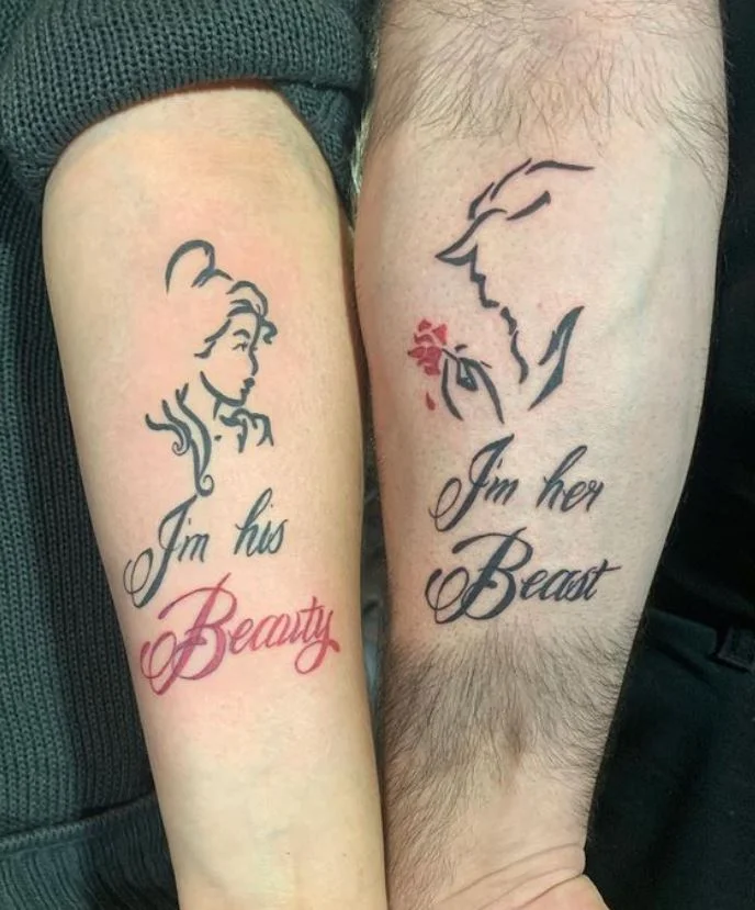 58 Tatouage Couple Phrase La Belle Et La Bete Pinterest.jpg