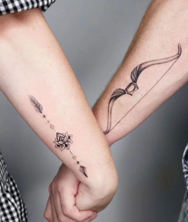 66 Tatouage Arc Et Fleche A Lotus Pour Couple Pinterest.jpg