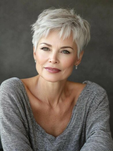 Coupe Effile Courte Femme 17