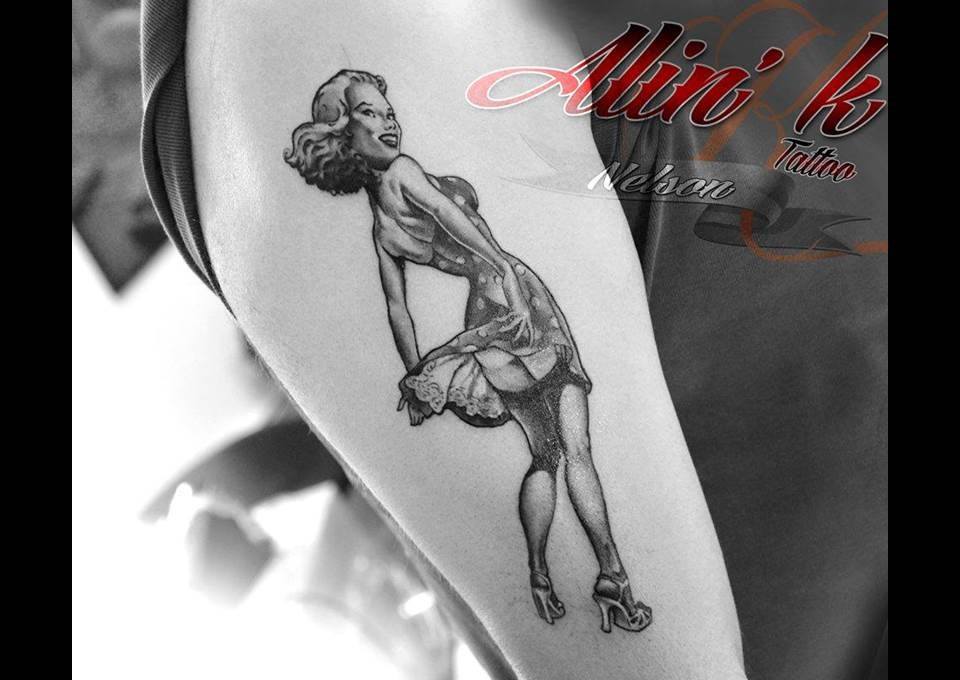 Par Nelson Alink Tatouage Pin Up Bras