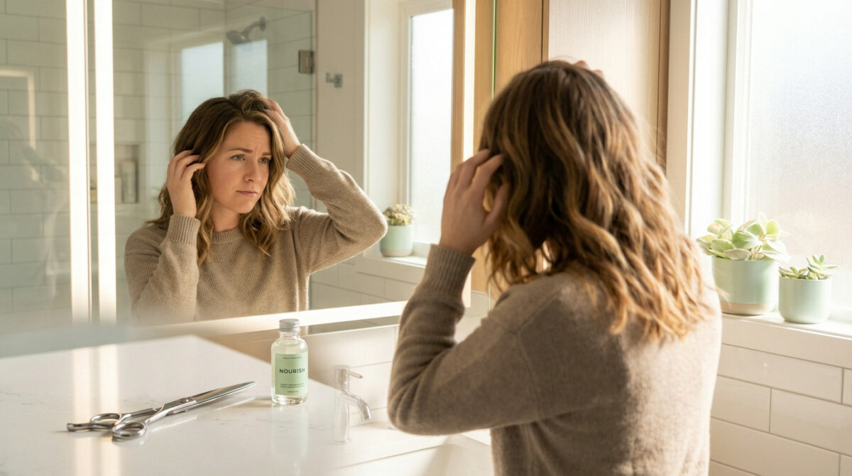 Reflection And Renewal Hair Care Contemplation